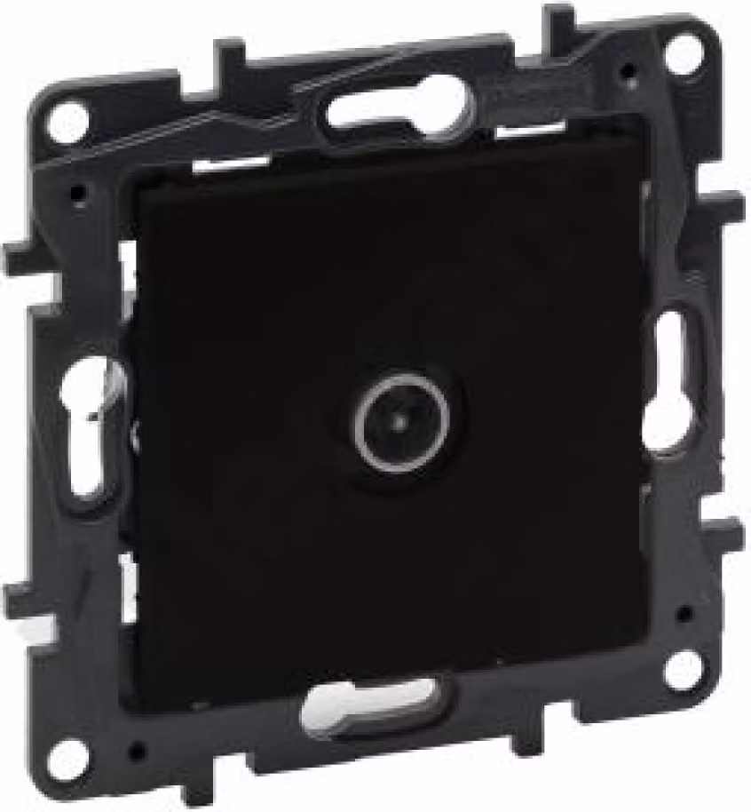 Presa terminale TV maschio nero 10 dB Niloe Step