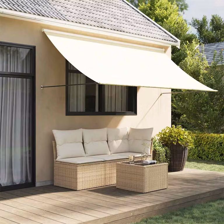 Tenda da Sole Retrattile vidaXL in Poliestere e Acciaio, L: 300 cm, P: 150 cm