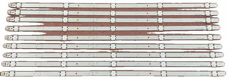 Striscia di retroilluminazione a LED, lunghezza 590 mm, materiale in alluminio, flusso luminoso 60, alimentazione a corrente continua, compatibile con diversi modelli