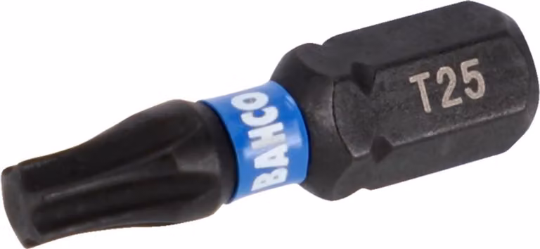 Bahco 1/4 Bit a torsione per viti TX T25 25 mm - 25 pezzi per confezione blister