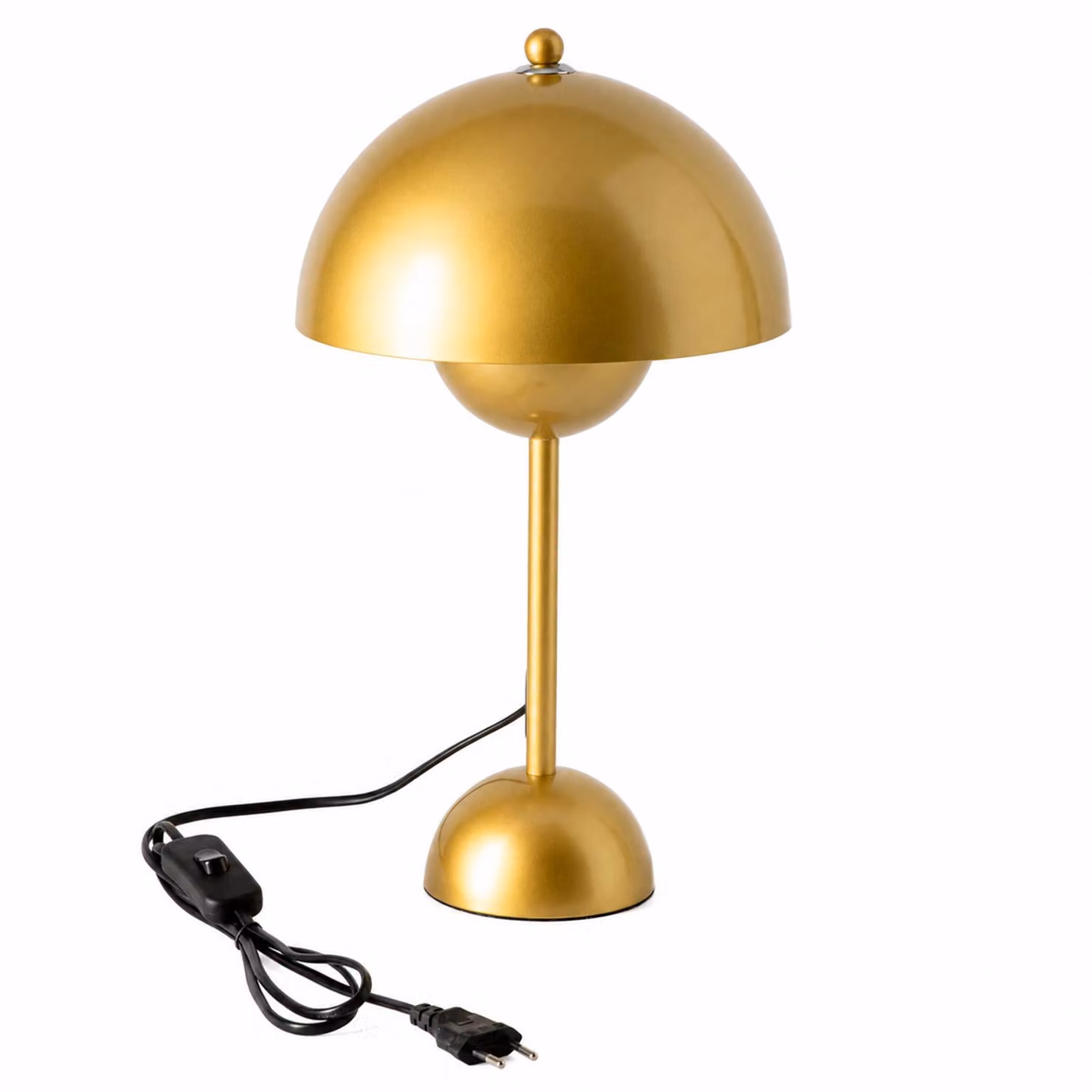 Lampada da tavolo per camera da letto, metallo dorato, design Flowerdepot, Ideale per soggiorno, camera dei bambini, studio, ufficio, E27