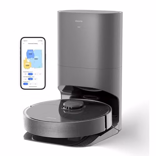 dreame D10s Plus Robot Aspirapolvere e Lavapavimenti con DualBoost 1.0 Auto-Empty,IA,Navigazione LDS, 5.000Pa, Autonomia di 280 min,Controllo tramite app e video per tappeti,pavimenti duri e non solo