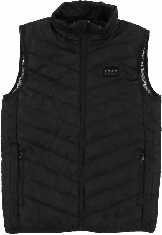 Gilet riscaldante elettrico con porta USB e funzione impermeabile