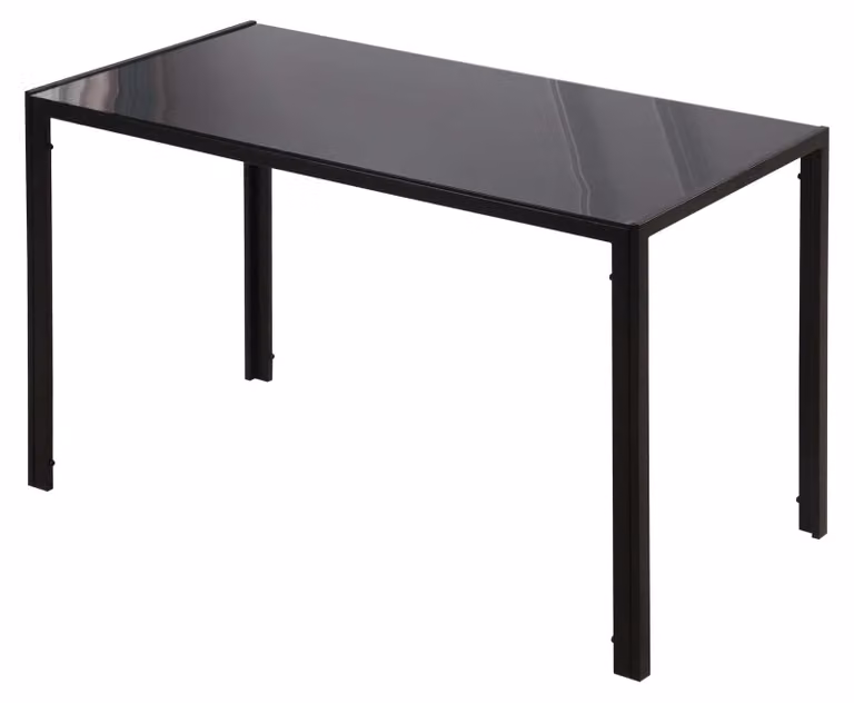 HOMCOM Tavolo da pranzo da cucina per 4 persone, tavolo da pranzo in metallo per cucina