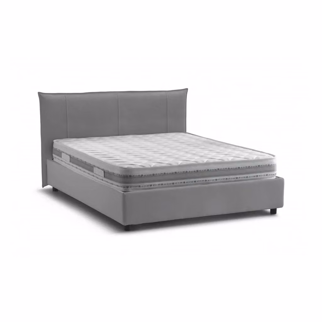 Letto Matrimoniale Almond Talamo Italia con Contenitore e Materasso Incluso Grigio L/P/H: 160 x 200 x 175 cm – 2
