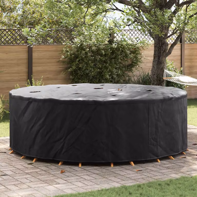 Copertura per mobili vidaXL in tessuto Oxford 420D nero L/P/H: 279 x 279 x 105 cm