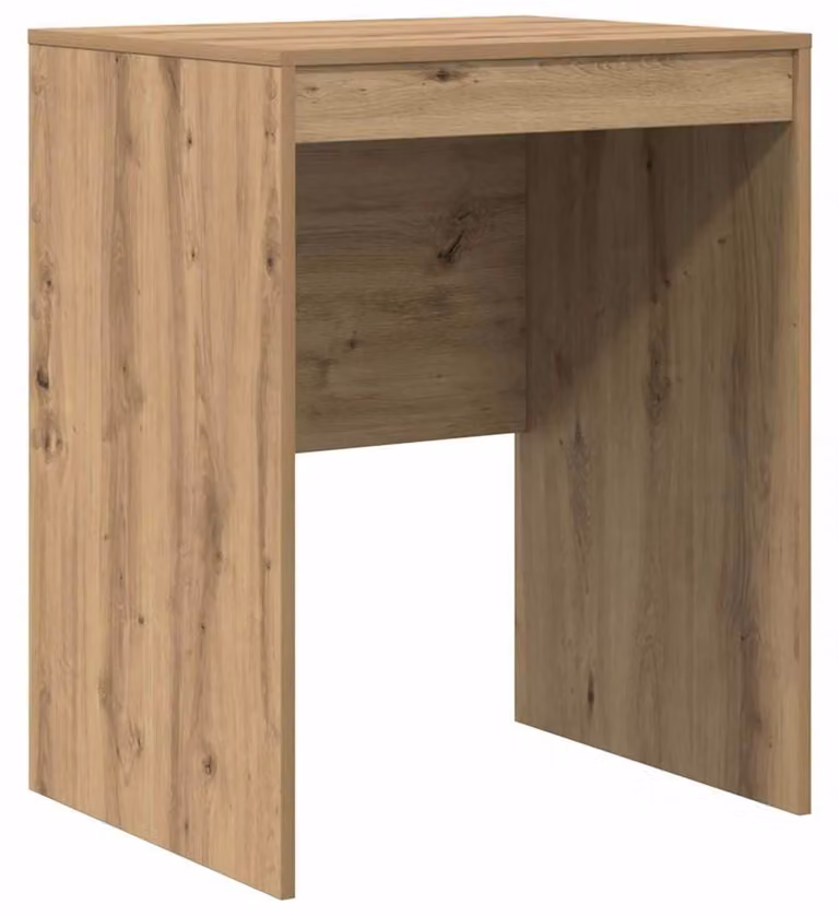 Solidchoice - Scrivania compatta artigianale in legno di quercia, dimensioni 60 x 50 x 76 cm