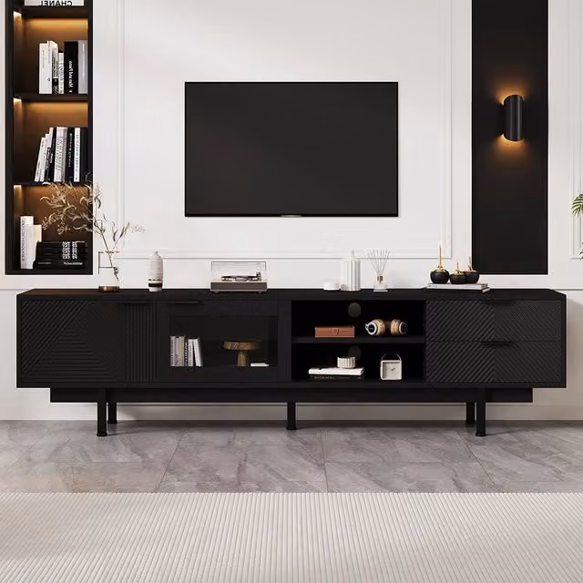 Mobile TV - Xylo - 200x40x50.5 cm 2 ante nero