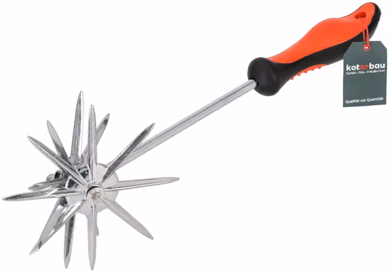 KOTARBAU® star tiller coltivatore da giardino rotativo manuale Acciaio al carbonio 370 mm