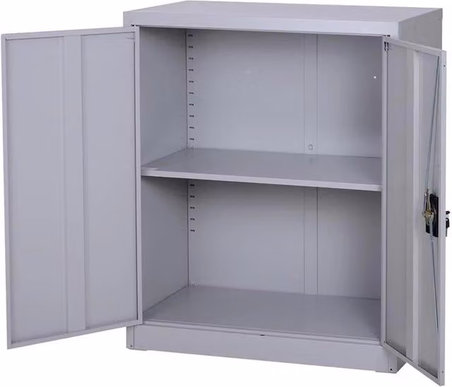 ARMADIETTO PORTADOCUMENTI CON CHIUSURA DI SICUREZZA IN ACCIAIO GRIGIO 80X40X92.5CM