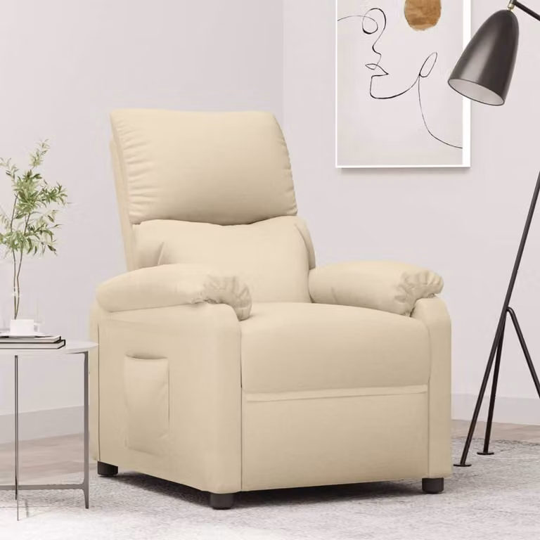 Maison Exclusive - Poltrona relax in tessuto color crema