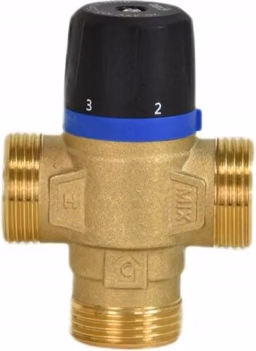 IBO | Valvola Termostatica MIX DN20 - 3/4 Pollice - 20-43°C - Regolazione Precisa Della Temperatura - Alta Efficienza