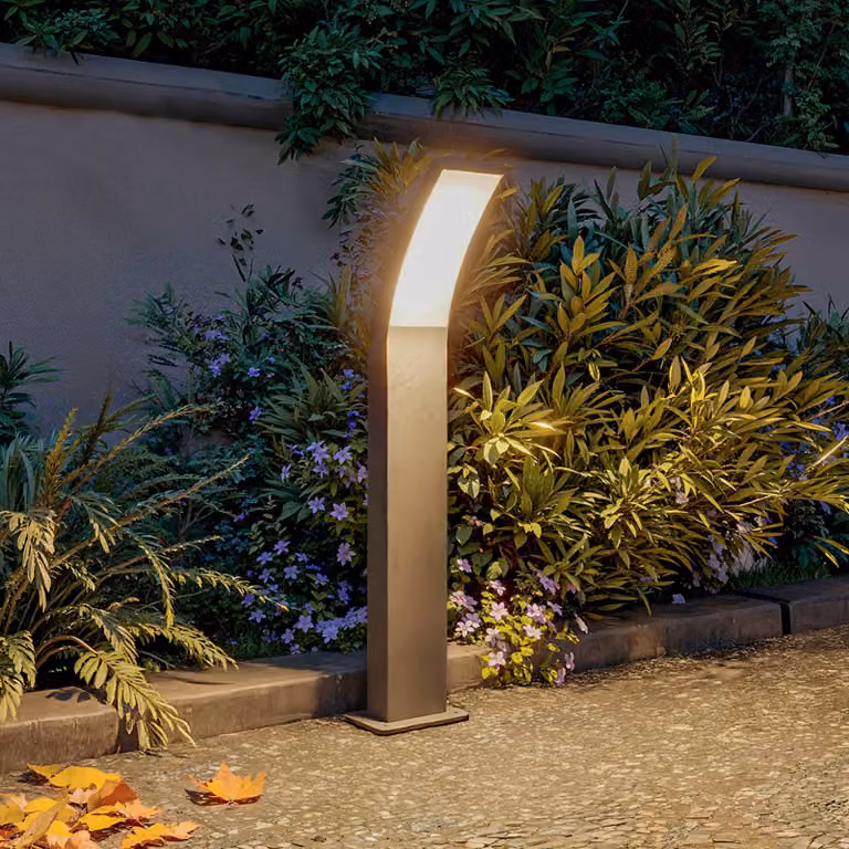Philips Lampione a LED Splay UE, 60 cm, antracite, IP44, Nero, Alluminio