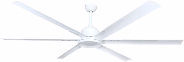 Vam Ventilatore da soffitto industriale a risparmio energetico BIG bianco 180 cm con 6 pale in alluminio con telecomando 6 velocitÃ