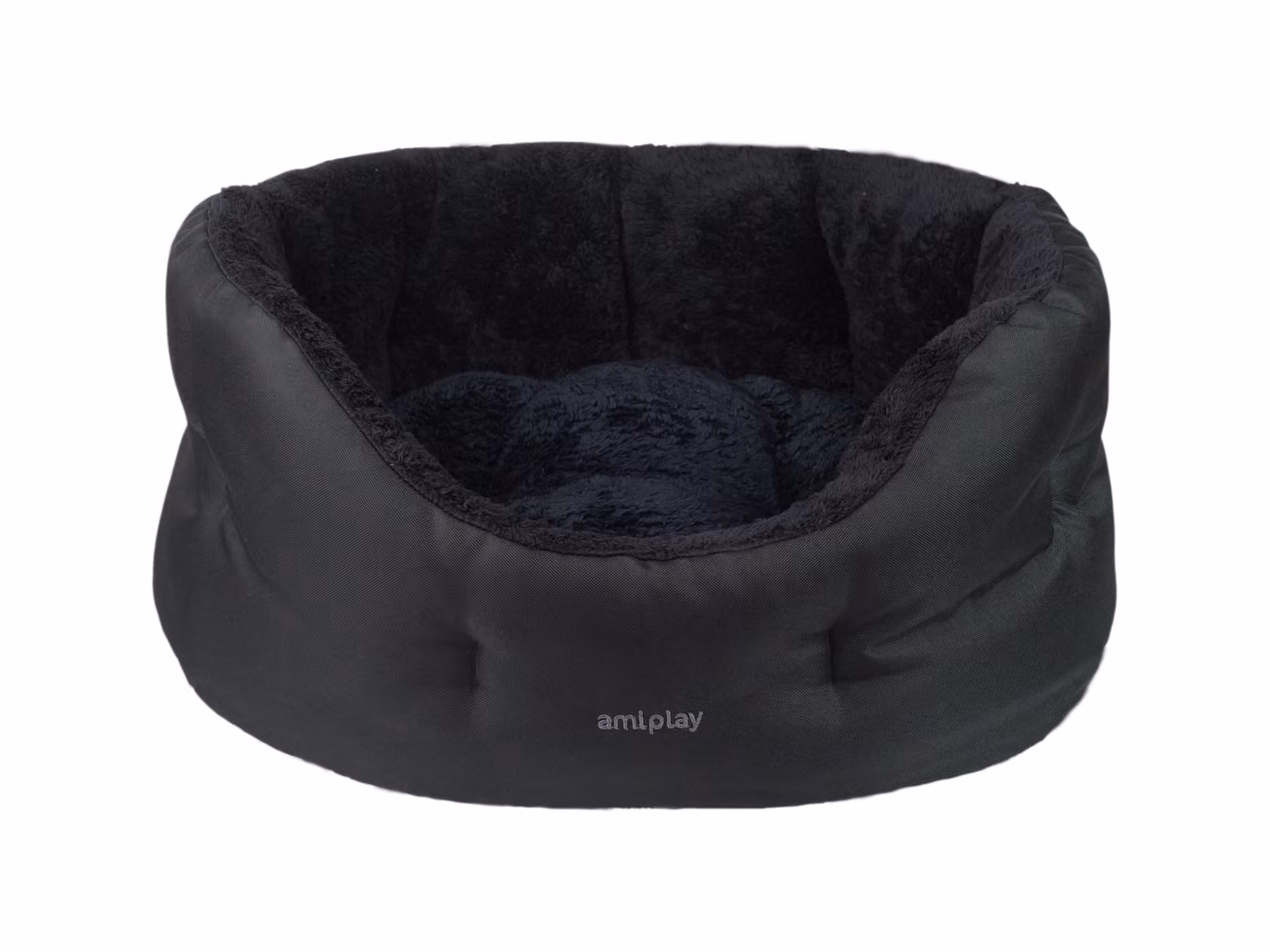 Letto per cani ovale ASPEINA COLOSSEUM nero taglia S, M, L Taglia: M - 57x48x23 cm