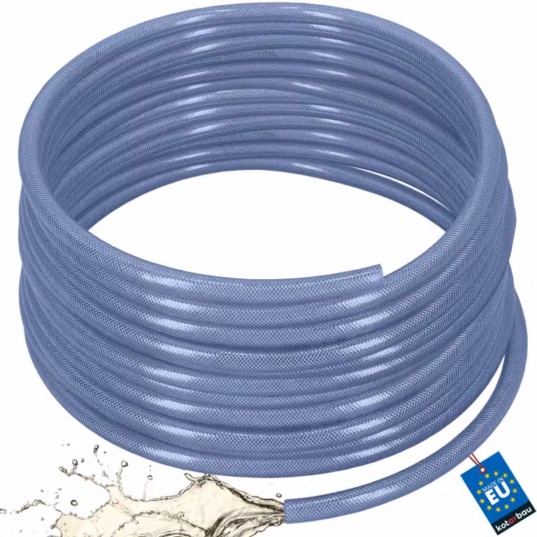 KOTARBAU® Tubo Aria Compressa ø 19 mm / 3,5 mm Tubo Acqua 50 m Tubo Trasparente Flessibile PVC Blu
