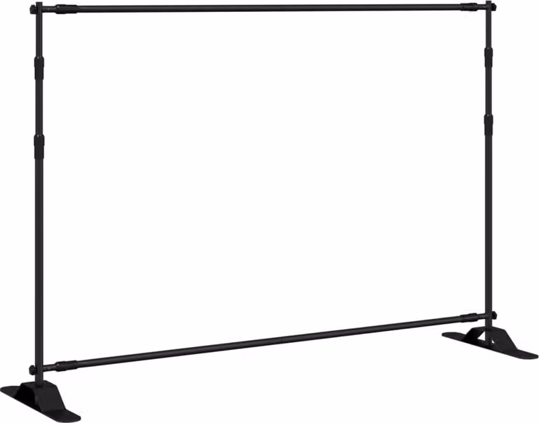 Supporto per Fondale Nero 305x243 cm in Acciaio