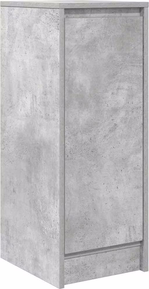 Credenza Grigio Cemento 29,5x34x76 cm in Legno Multistrato