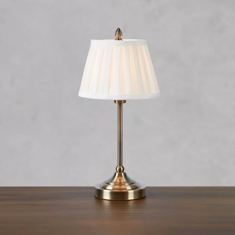 Markslöjd Lampada da tavolo Oxford, Ottone / Oro, Soggiorno / Sala da pranzo, Tessuto / Stoffa / Seta, Lampada da tavolo