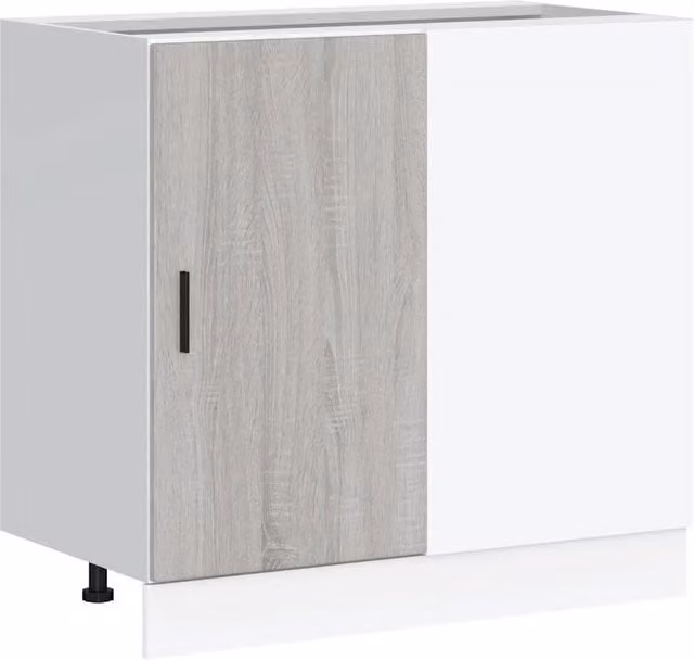 Mobile base lavello da cucina Lyon Grigio Sonoma in legno multistrato e composito L/P/H: 81.5 x 46.0 x 86.0 cm