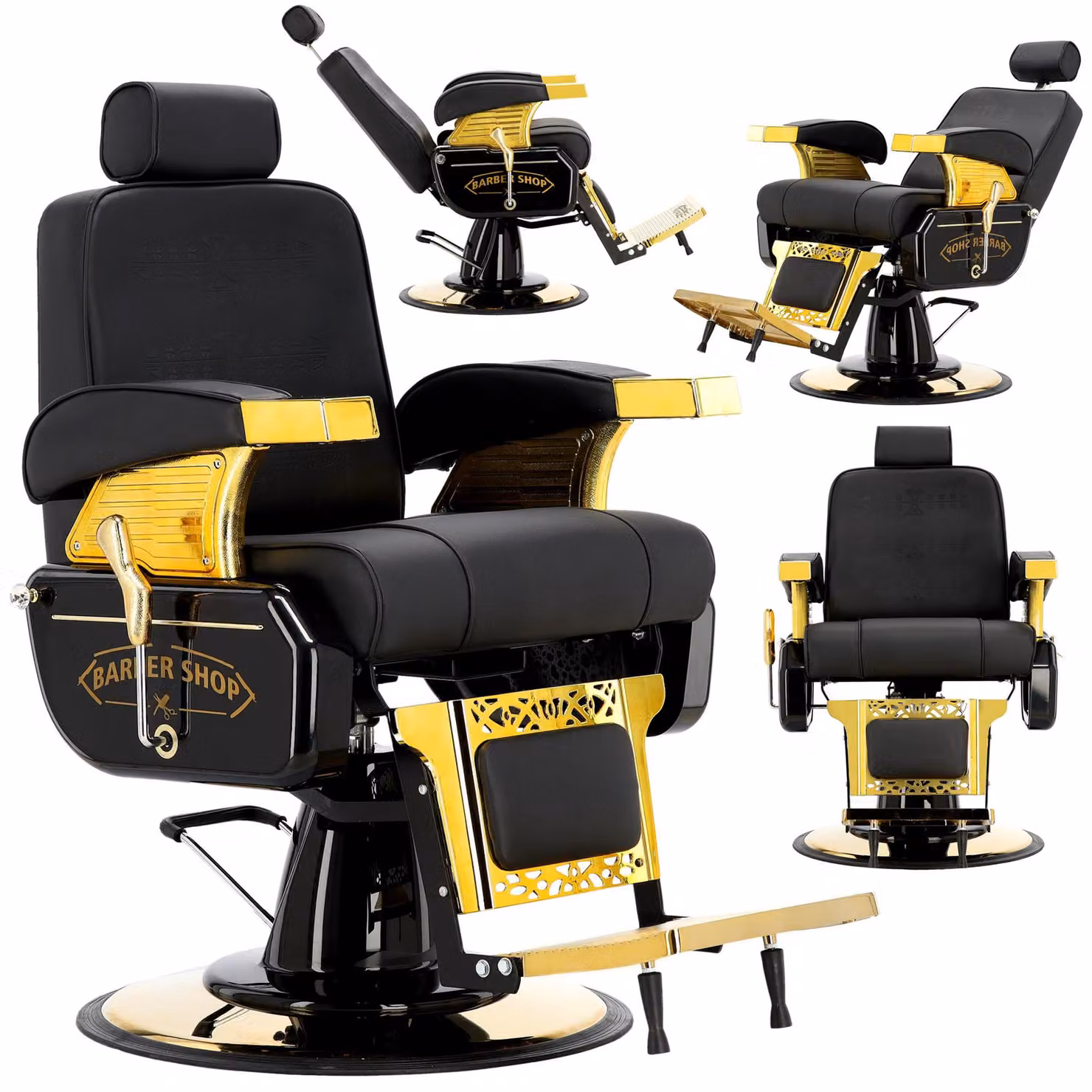 Poltrona barbiere Cassus idraulica per barber shop professionale Barberking