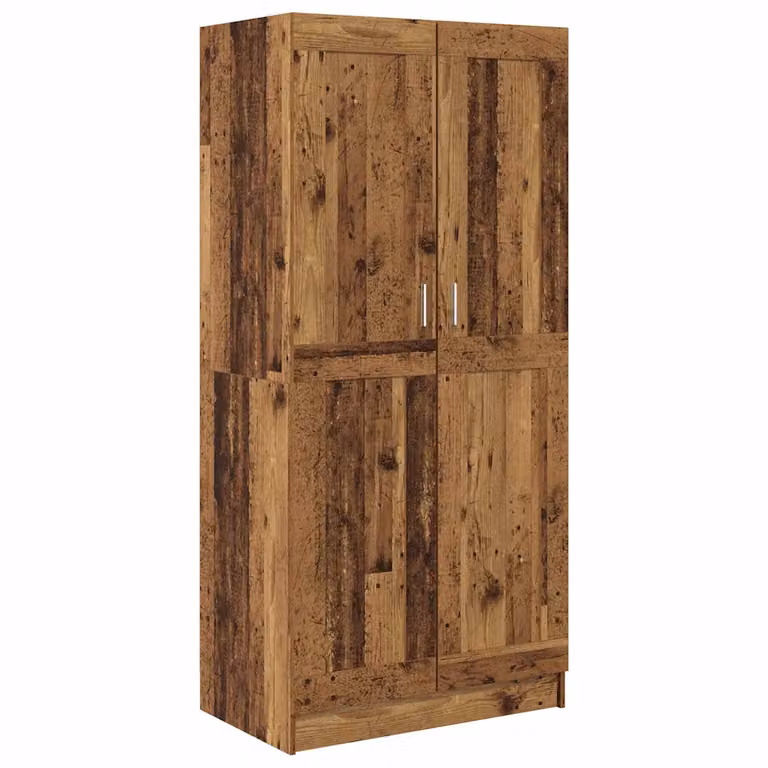 vidaXL Guardaroba in legno stile rustico marrone L: 82,5 cm, P: 51,5 cm, H: 180 cm