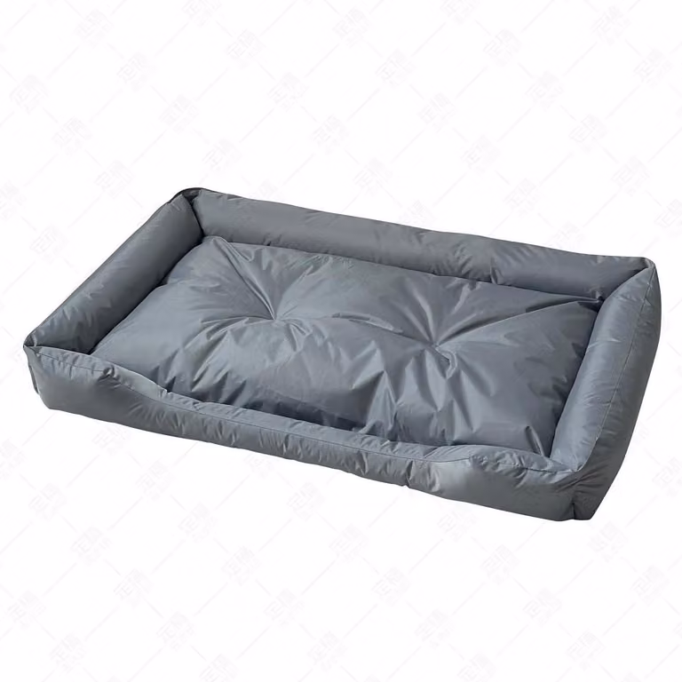 Cuccia per cani, lavabile, colore grigio, taglia L, dimensioni 90x60x11 cm