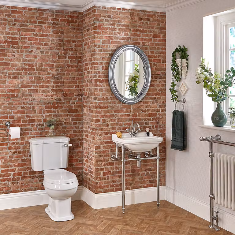 Set Bagno: Wc Monoblocco + Lavabo Con Consolle – Richmond