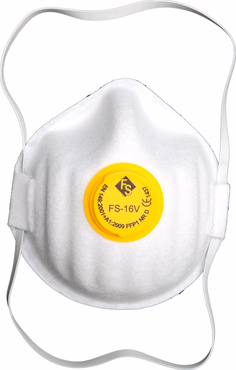 Semimaschere di protezione respiratoria FFP1 con valvola di espirazione (3 pezzi)