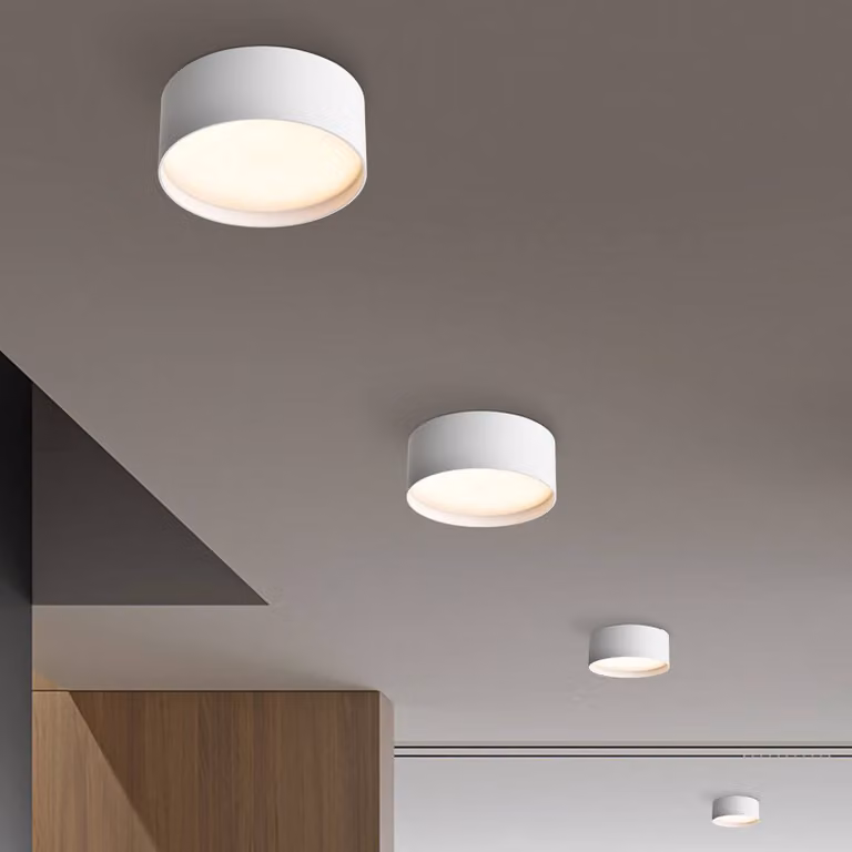 CMD Plafoniera LED 9194, Ø 15 cm, bianco, IP44, metallo 9194, Bianco / Opale, Alluminio, Moderno, Plafoniere LED