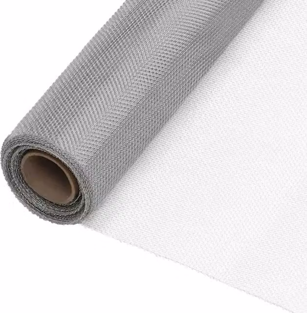 Recinzione in Rete in Acciaio Inossidabile 112x2000 cm Argento