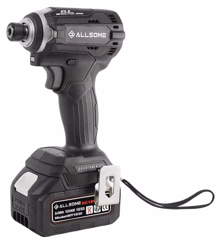Avvitatore a percussione brushless - 21V - 180 Nm - Batteria 3,0 Ah - Utensile manuale compatto - Senza fili