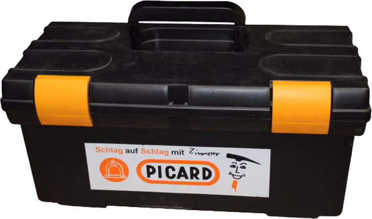 PICARD valigetta porta attrezzi 50x24x22 cm Cassetta porta attrezzi con inserto in plastica nera
