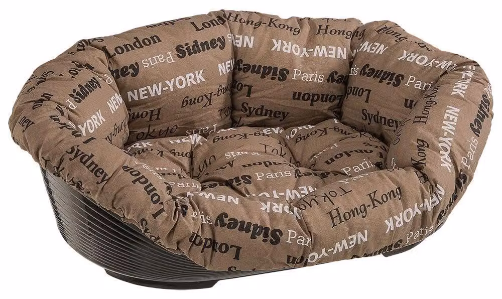 Cestino per cani e gatti Ferplast con cuscino 71 cm beige