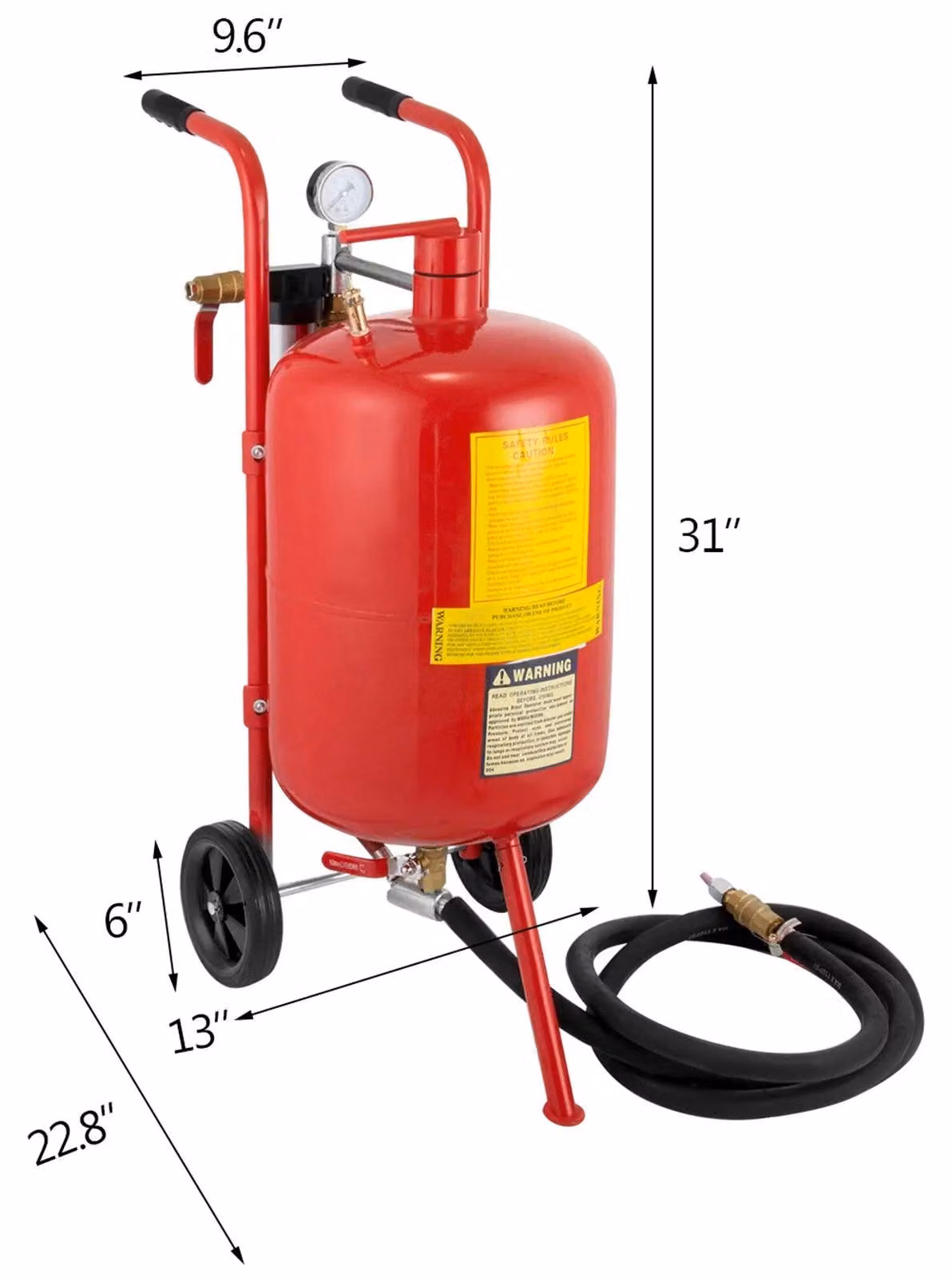 Cabine di sabbiatura - Apparecchiature per sabbiatura - Cabine di sabbiatura - Capacità: 40 litri - Acciaio resistente all'usura