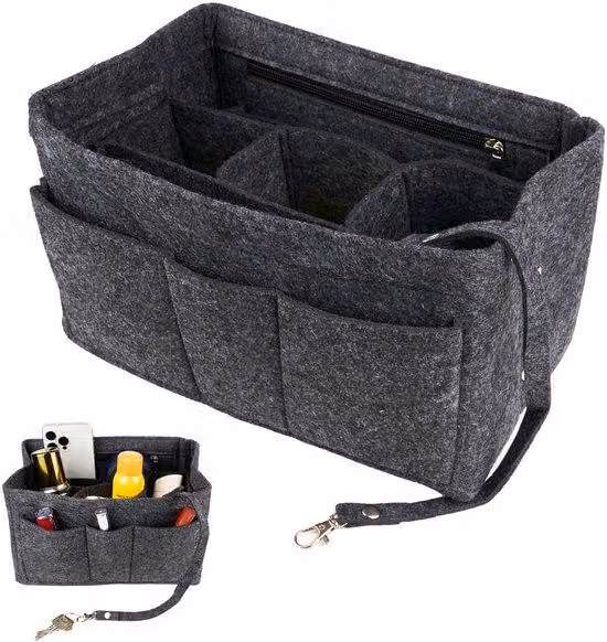 Piccoli organizer per borse della spesa grigio scuro