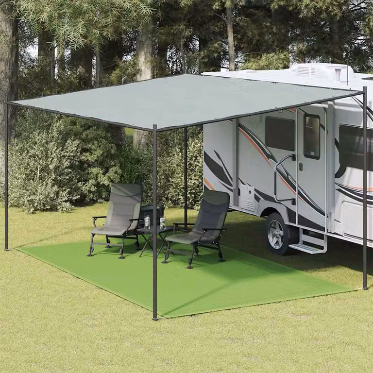 vidaXL Tappeto da tenda verde chiaro in polipropilene per giardino e terrazza L: 600 cm, P: 300 cm
