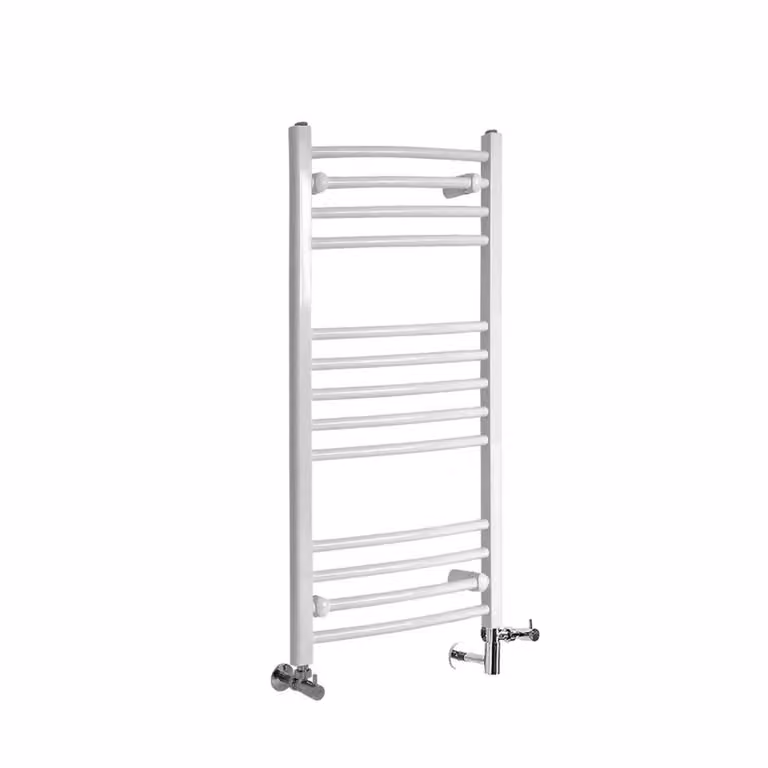 Scaldasalviette Misto Curvo - Termoarredo Bagno Bianco - 1000 x 500mm - 390W - Ive