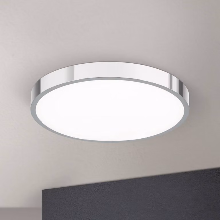 ORION Plafoniera a LED Bully, Cromo / Argento, Soggiorno / Sala da pranzo, Alluminio, Moderno, Plafoniera LED