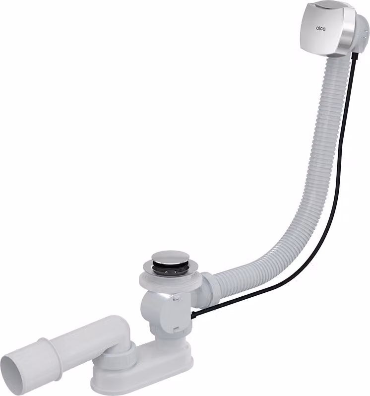 Sifone per vasca da bagno Alcadrain (Alcaplast) automatico completo, cromato A51CR-120