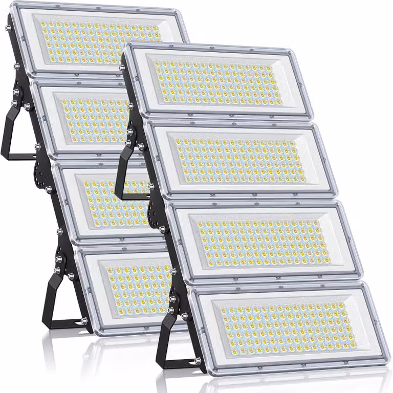 Fari a LED da 400 W, confezione da 2, 40.000 lumen, 7000 K, grado di protezione IP67, tecnologia 4-in-1
