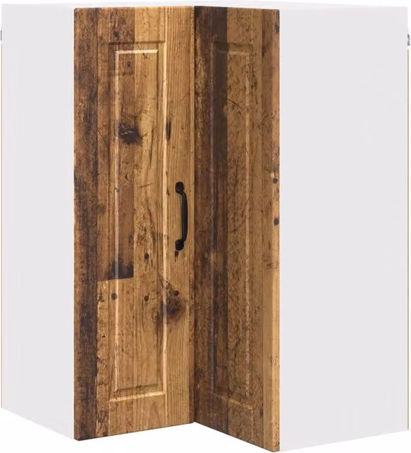 Armadio da cucina moderno a parete con ripiani 57 x 57 x 80 cm pratico stoccaggio stile contemporaneo in legno antico 02_0054426