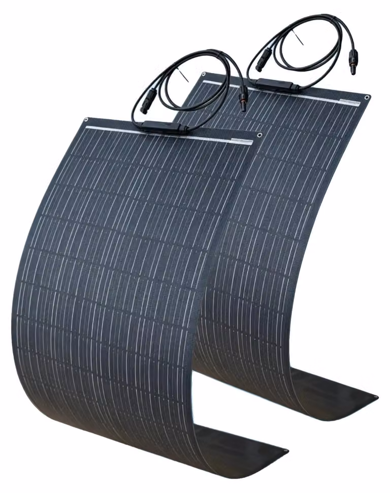 Pannello solare, design flessibile, alta efficienza, 2 pezzi da 100 W