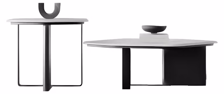 Set elegante di tavolini da salotto, moderni, per divano