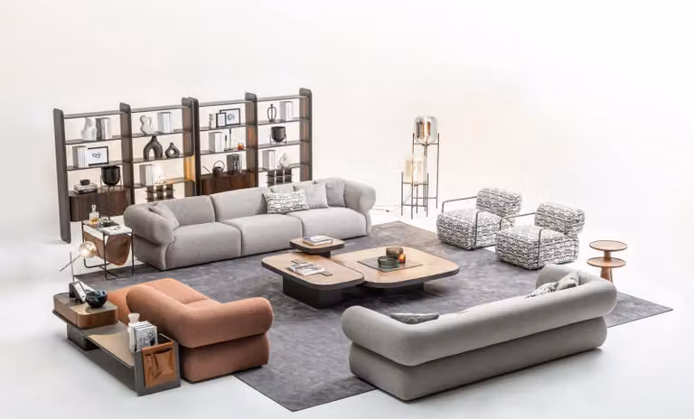 Große Sofagarnitur Wohnzimmer Couch Fünfsitzer Wohnlandschaft Sessel 5tlg