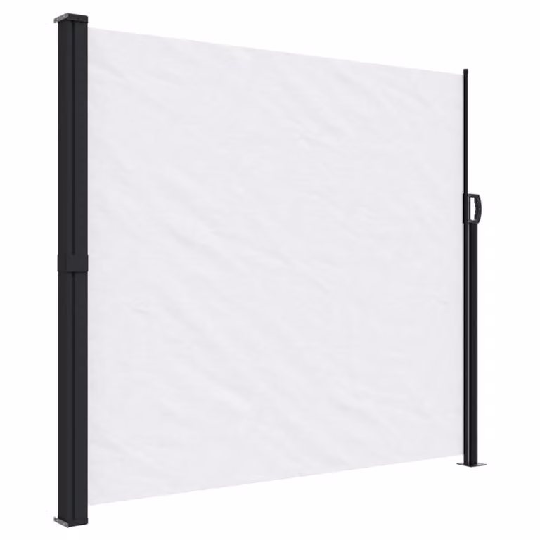 Tenda da Sole Laterale Retrattile Bianco 180x300 cm