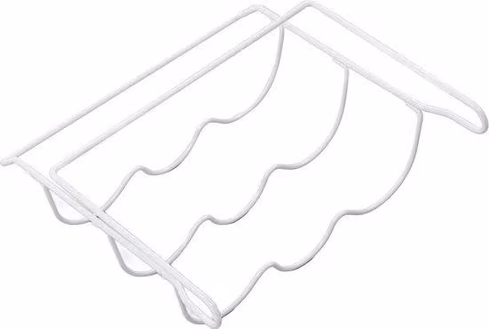 Organizer per frigorifero, portabottiglie, ripiano da cucina in metallo, 130x124x45 cm, acciaio inossidabile