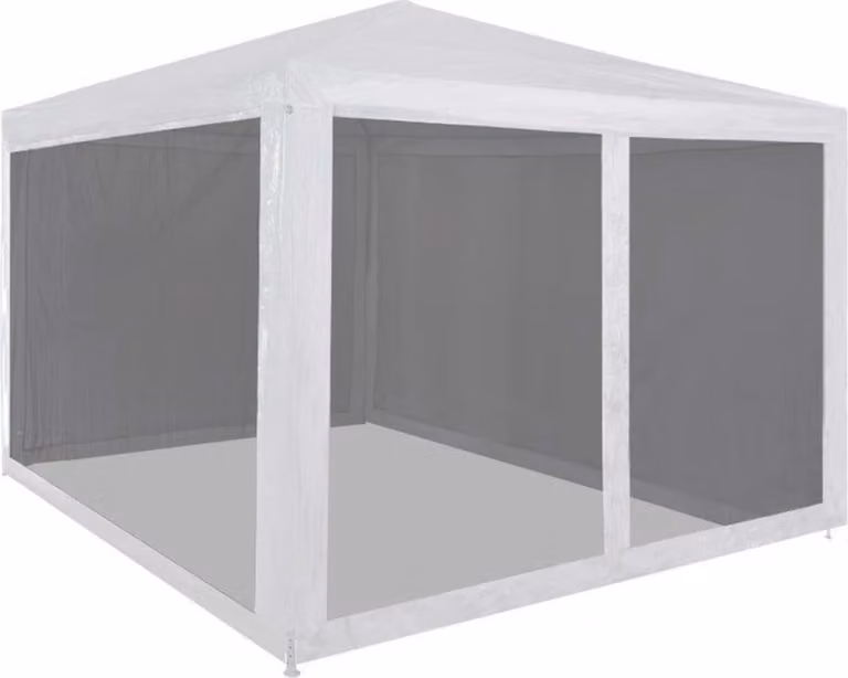 Tenda per feste Living Store con 4 pareti laterali in rete 3 x 3 m