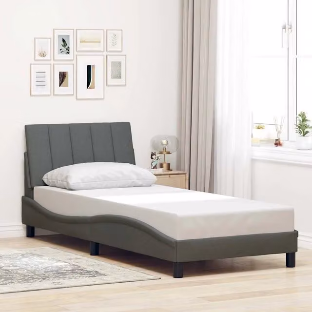 Struttura Letto Hanko Design Mania Grigio Scuro L 80 x P 200 cm – 1