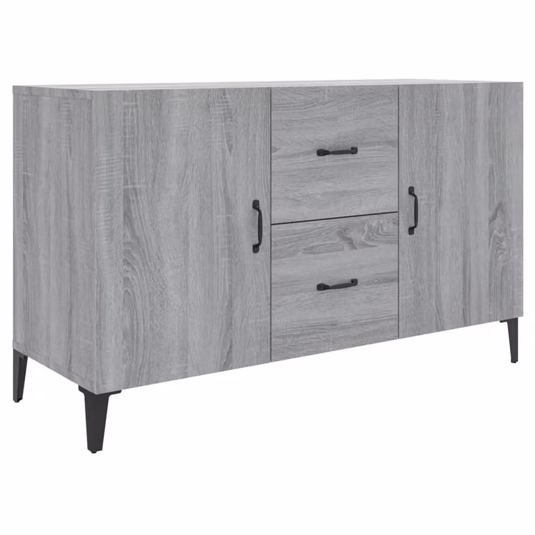 Credenza Grigio Sonoma 100x36x60 cm in Legno Multistrato